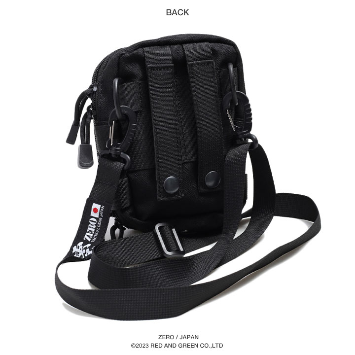 PORTER ペイズリー柄 サコッシュ 黒
