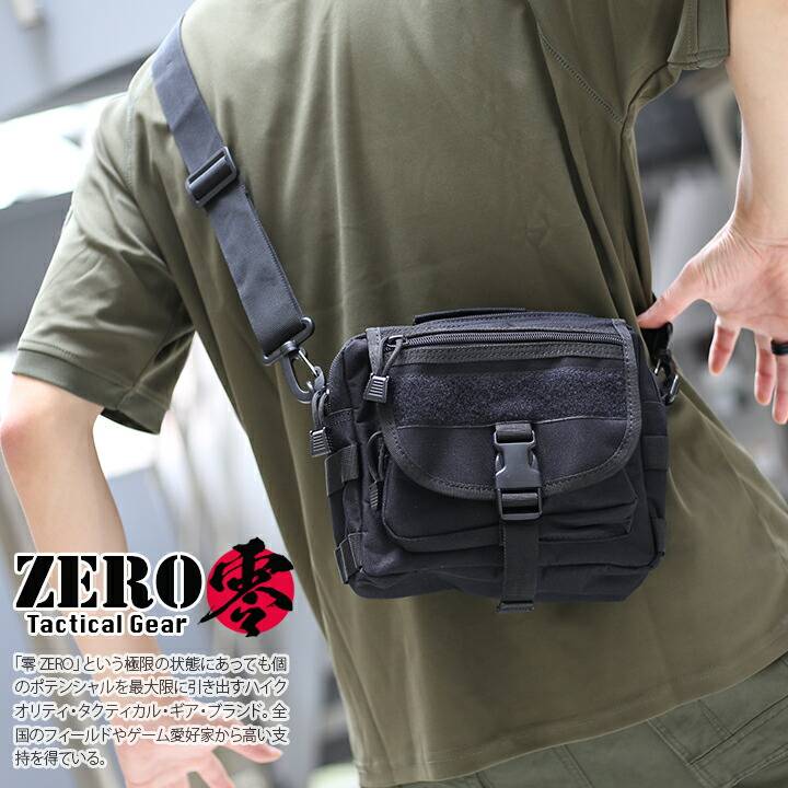 零 ZERO MOLLE対応サコッシュ ポーチ ショルダーバッグ メンズ 零 ZERO MOLLE対応サコッシュ ポーチ ショルダーバッグ メンズ