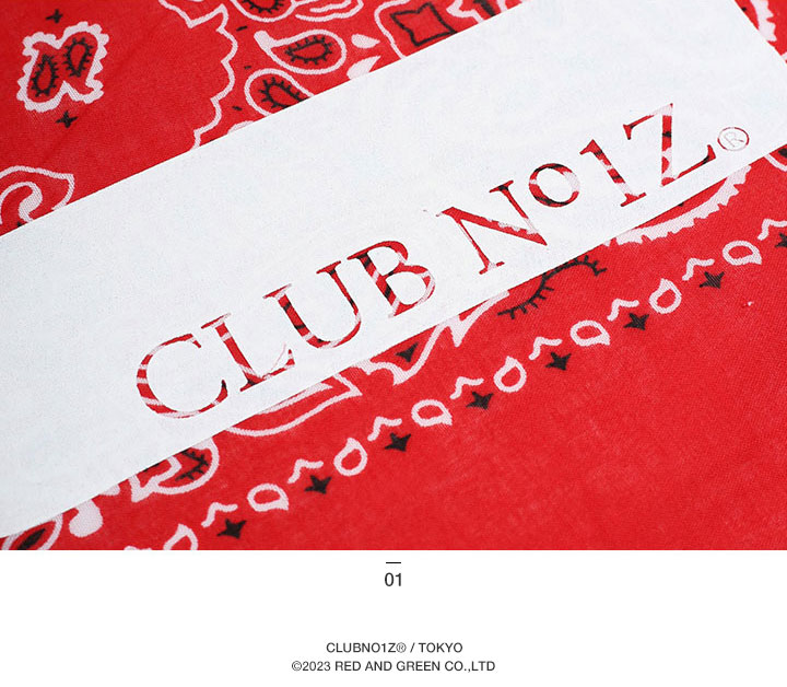 CLUB NO1Z クラブノイズ バンダナ ボックスロゴ : 本格派大人のB