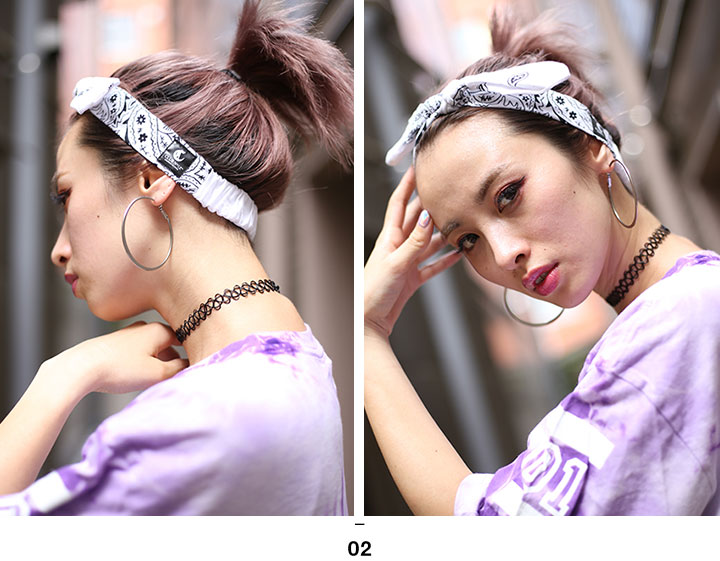 CLUB NO1Z クラブノイズ ヘッドバンド ヘアバンド ペイズリー柄