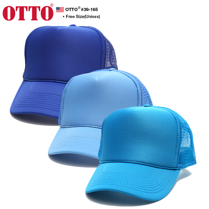 overthinkinggg様OTTOメッシュキャップ☆白黒2、黒3、青1、茶1 OTTO CAP - 新品 OTTO メッシュキャップのツートンブラック 白黒