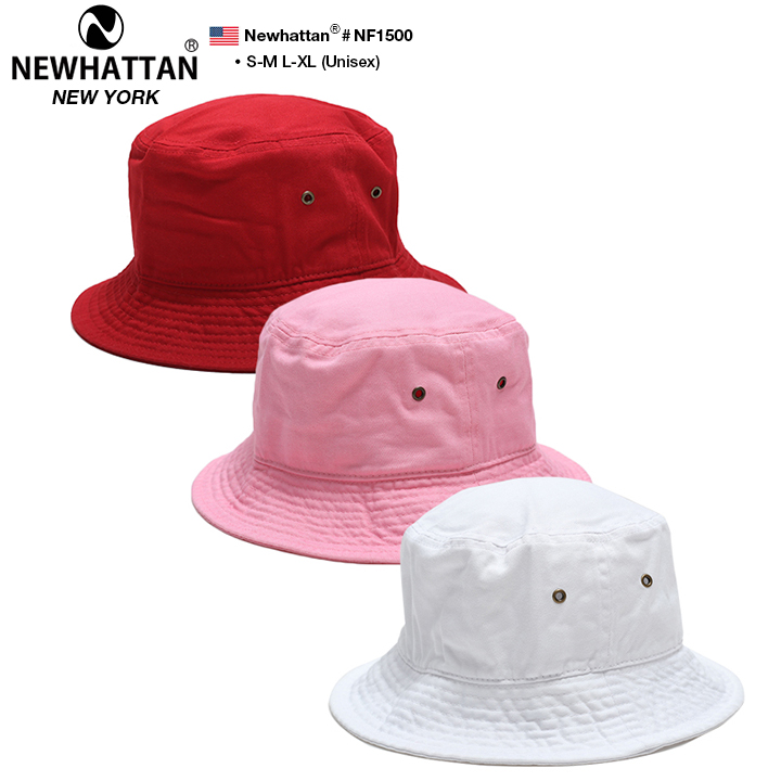 ニューハッタン NEWHATTAN 無地 バケットハット : 本格派大人のB