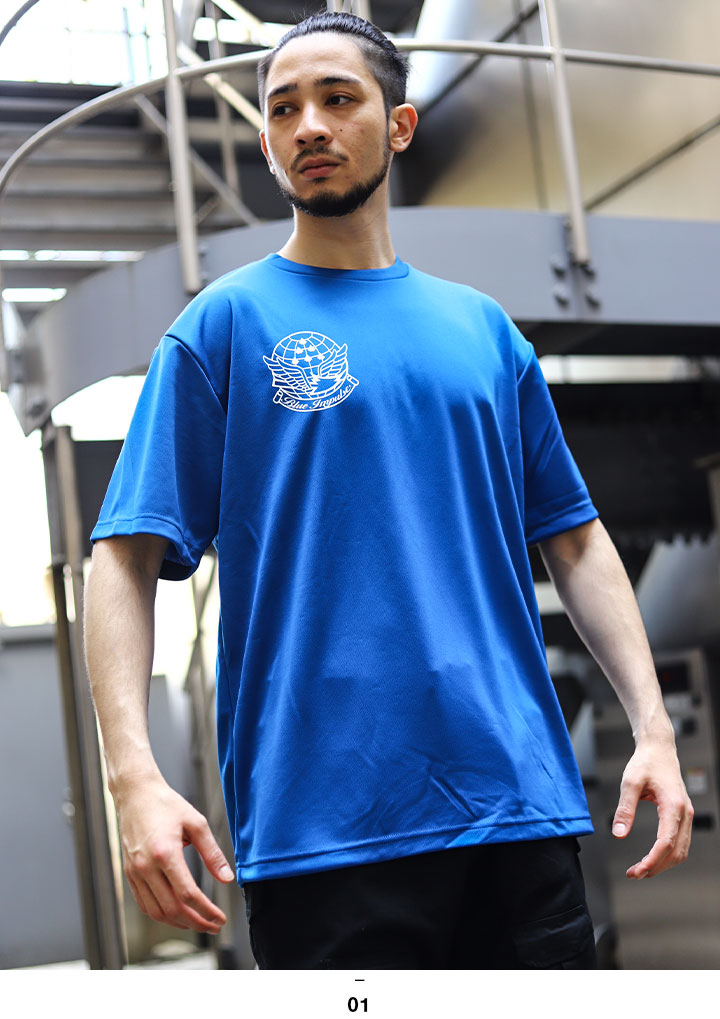 自衛隊 グッズ ブルーインパルス エンブレム 空自 Tシャツ 半袖 大きいサイズ 航空自衛隊 Blue Impulse 第4航空団第11飛行隊 筆記体  ロゴ 日の丸 国籍マーク