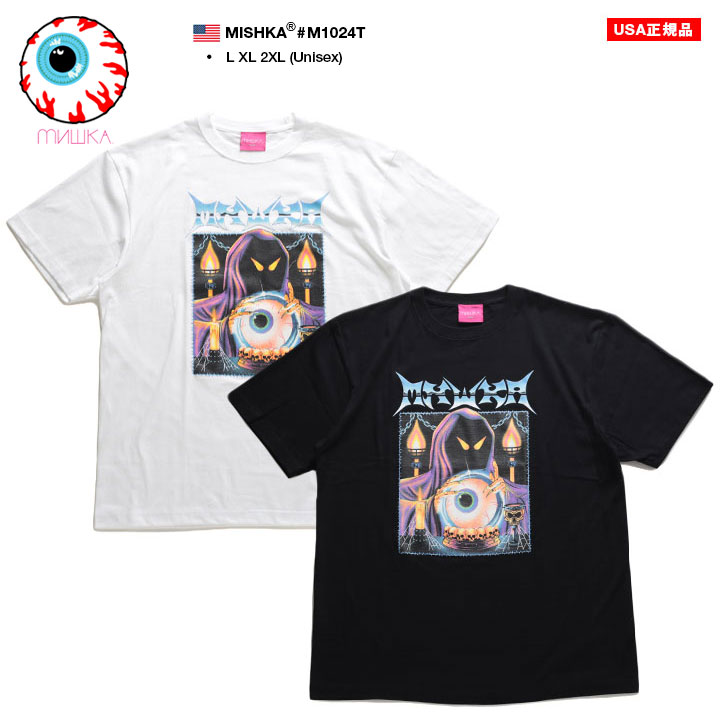 MISHKA Tシャツ 半袖 大きいサイズ ミシカ 派手 ヘヴィメタ ロック グラデーション キープウォッチ スカル 鎖 チェーン｜weekindenim｜04