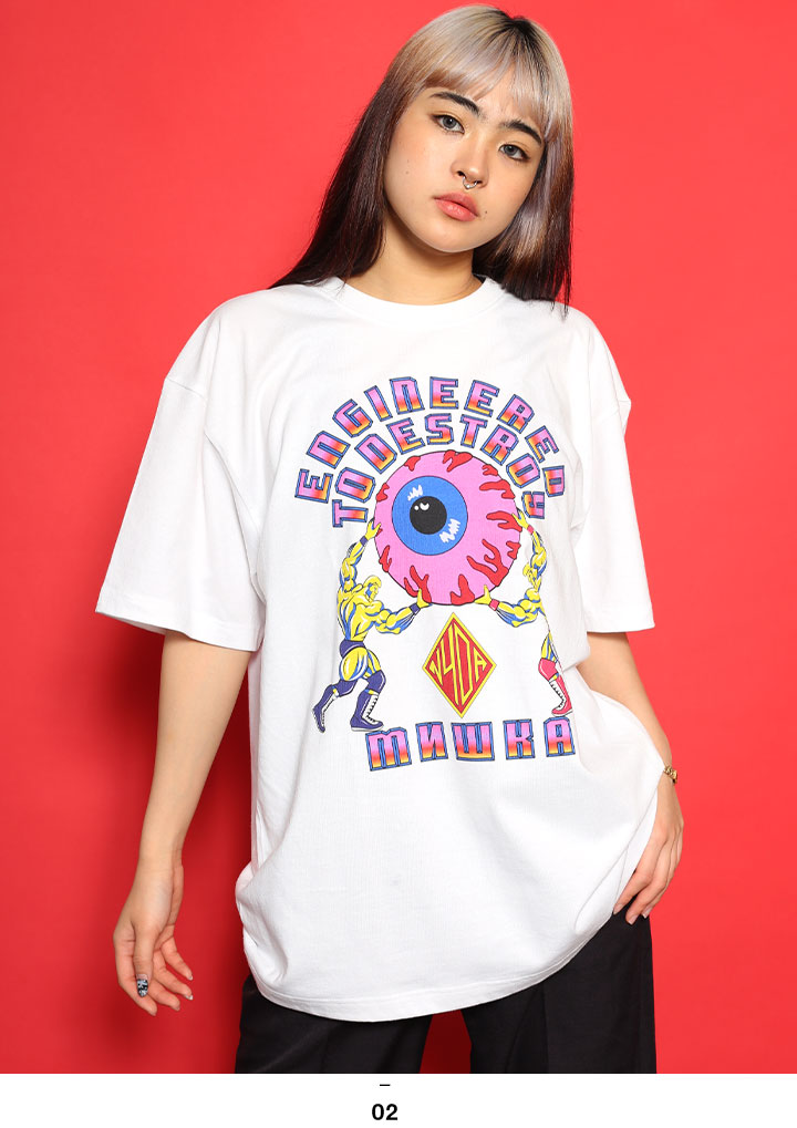 ミシカ MISHKA ロンt 長袖tシャツ 目玉 キープウォッチ - Tシャツ