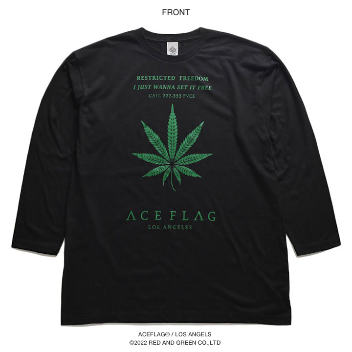 ACEFLAG（エースフラッグ） ロンT 大きいサイズ Tシャツ 長袖 派手