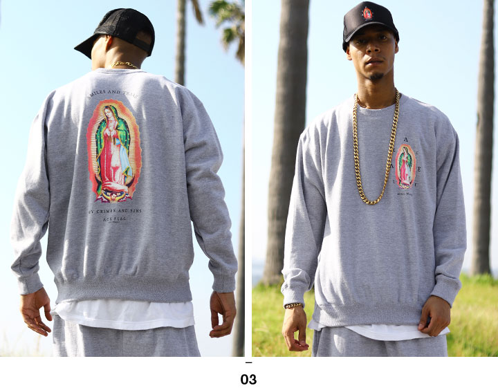 ACEFLAG（エースフラッグ） トレーナー ブランド スケボー 長袖