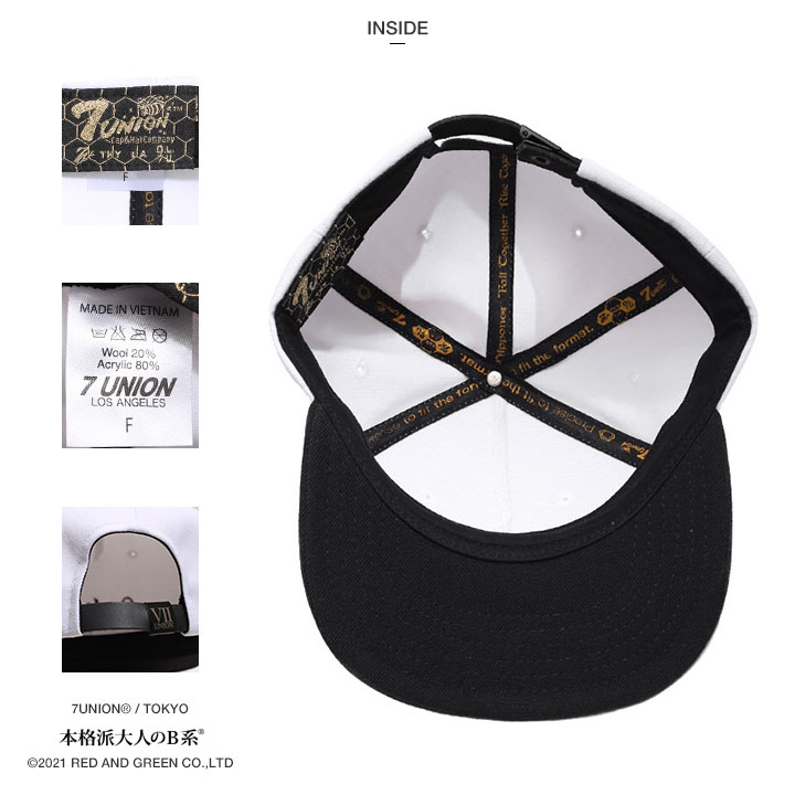 7Union 7union キャップ セブンユニオン 帽子 cap 深め スナップ