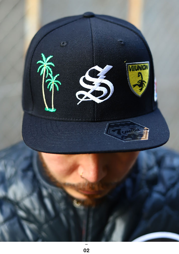 7Union 7union キャップ セブンユニオン 帽子 cap 深め スナップ