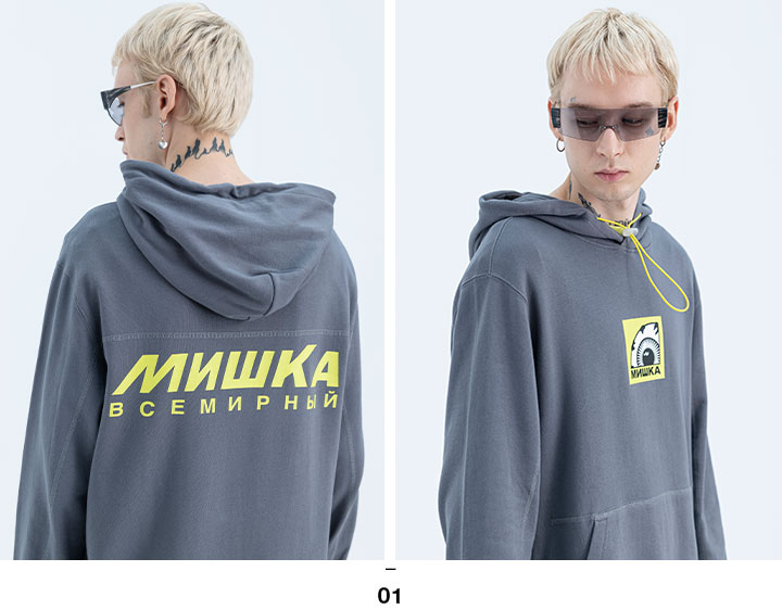 MISHKA ミシカ パーカー スウェット 長袖 大きいサイズ