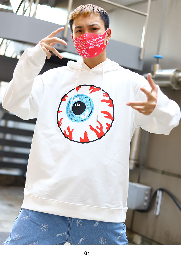 ミシカ MISHKA フードパーカー スウェット 長袖 M L XL 2L LL 2XL 3L 