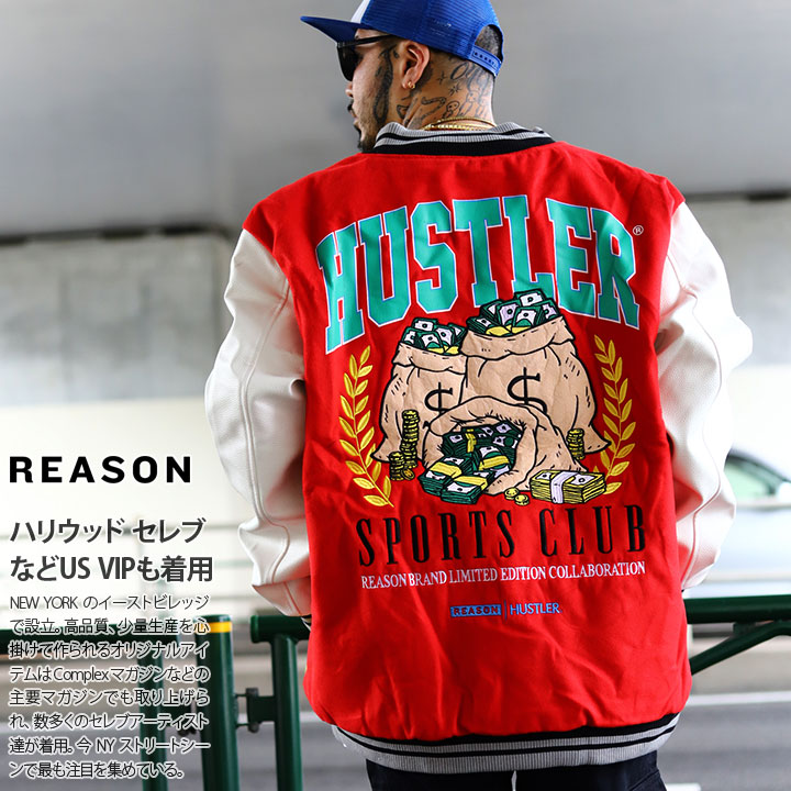 最先端 REASON BRAND × POPEYE ポパイコラボスタジャン メンズ