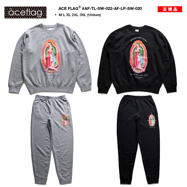 ACEFLAG トレーナー セットアップ 上下セット 長袖 M-3XL 大きい ACEFLAG トレーナー セットアップ 上下セット 長袖 M-3XL 大きい