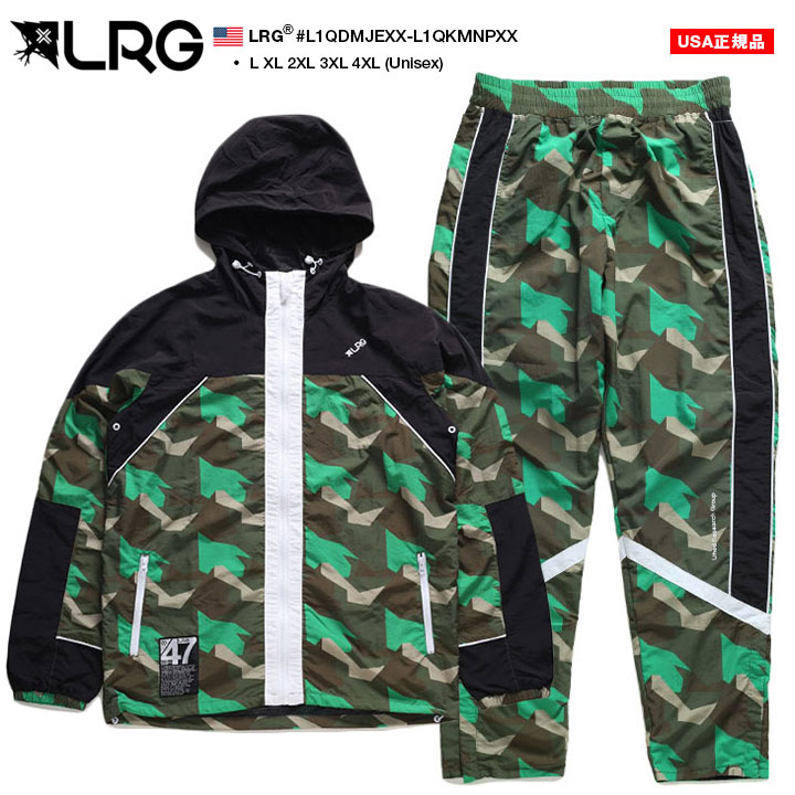 LRG ウインドブレイカー 上下セット セットアップ アウター 長袖 L-4XL 