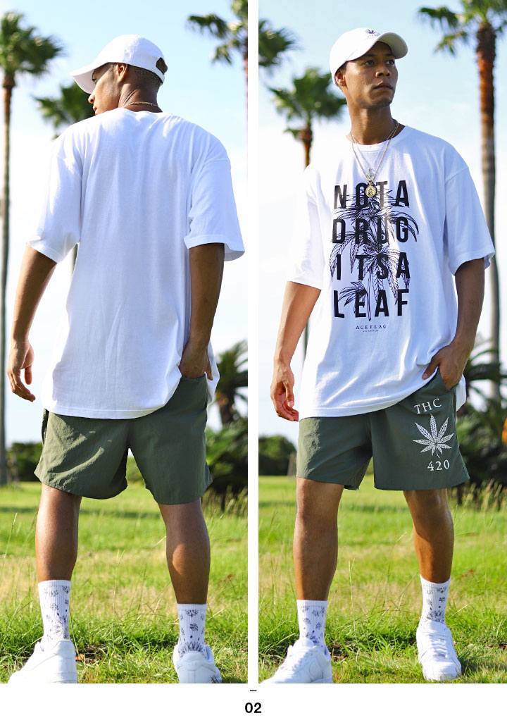 ACEFLAG ACE FLAG 上下セット 半袖 ブランド Tシャツ ハーフ