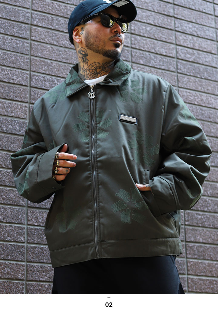 LIVE MECHANICS アウター 秋 長袖 中綿 ジャケット ブルゾン 大きい