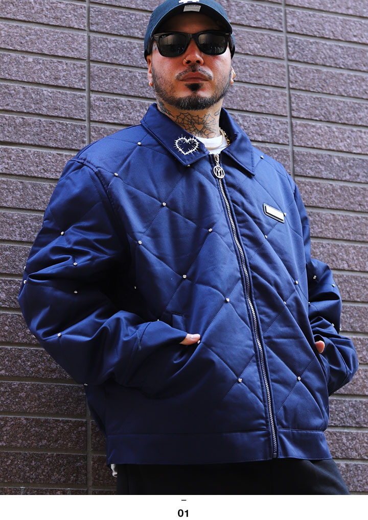 LIVE MECHANICS アウター キルティング 長袖 中綿 ジャケット ブルゾン