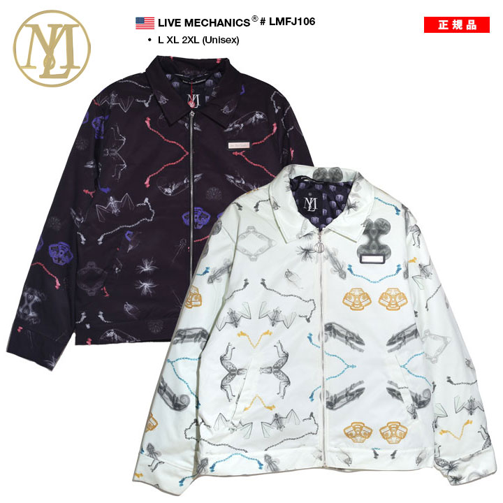 LIVE MECHANICS アウター 秋 長袖 中綿 ジャケット ブルゾン 大きい