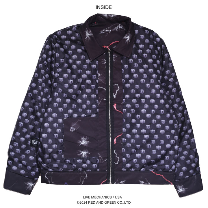 LIVE MECHANICS アウター 秋 長袖 中綿 ジャケット ブルゾン 大きい