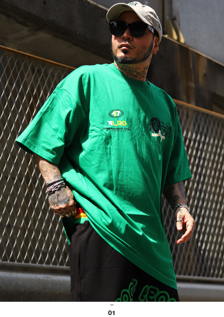 入手困難 即納 送料無料 エルアールジー LRG Tシャツ ライオン LRG Tシャツ 半袖 大きいサイズ エルアールジー おしゃれ