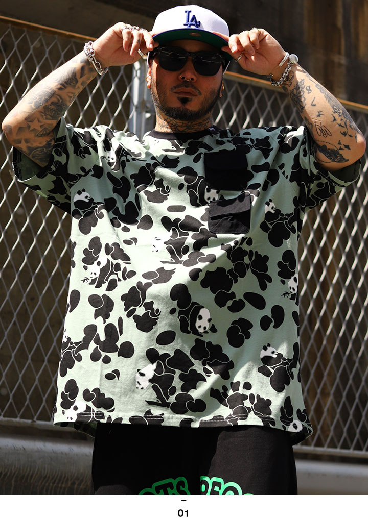 入手困難 即納 送料無料 エルアールジー LRG Tシャツ パンダ LRG Tシャツ 半袖 メンズ 大きいサイズ エルアールジー おしゃれ