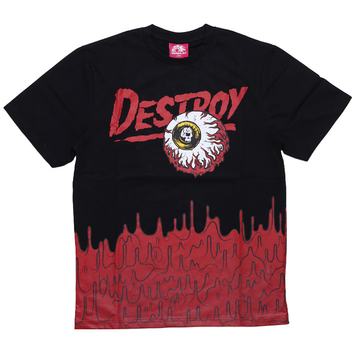 MISHKA - 【ミシカ/ MISHKA 】美品　Tシャツ　ベースボールシャツ ブラック MISHKA - 【ミシカ/ MISHKA 】美品 Tシャツ ベースボールシャツ