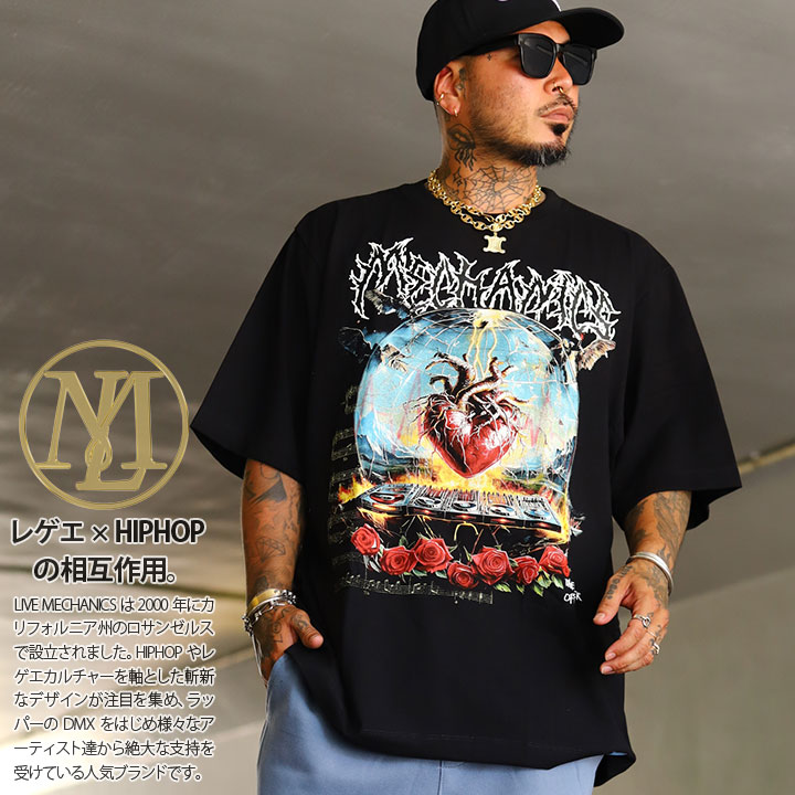 LIVE MECHANICS Tシャツ 半袖 大きいサイズ ライブメカニクス おしゃれ