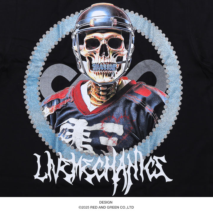 LIVE MECHANICS Tシャツ 半袖 黒 大きいサイズ ライブメカニクス