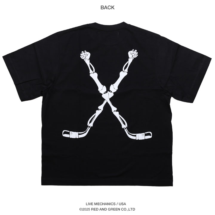 LIVE MECHANICS Tシャツ 半袖 黒 大きいサイズ ライブメカニクス