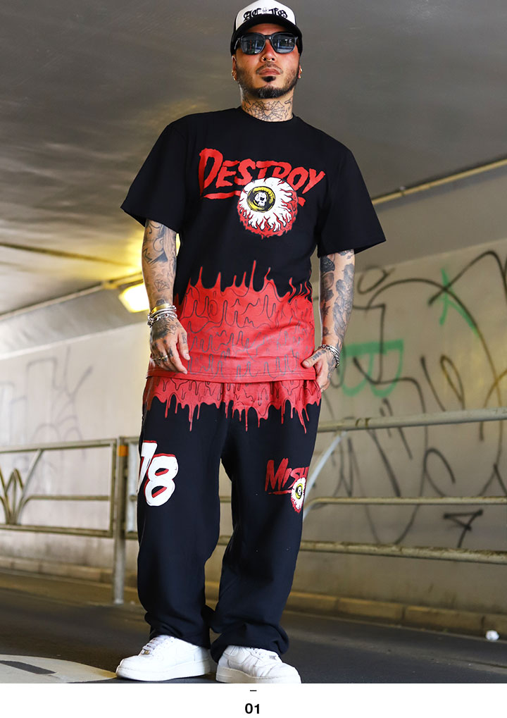 送料無料★美品★ ミシカ mishka★ジャージ★Ｌサイズ★個性的★総柄★派手 送料無料☆美品☆ ミシカ mishka☆ジャージ☆Lサイズ☆個性的