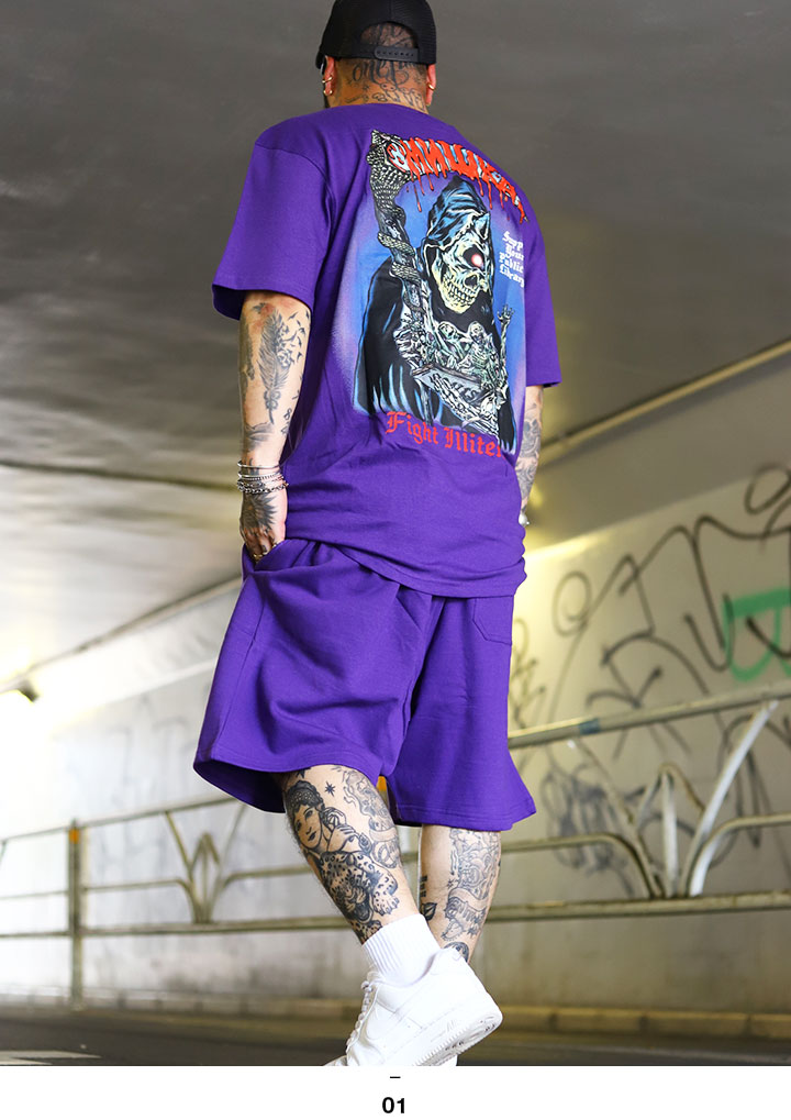 MISHKA（ミシカ） セットアップ 派手 上下セット 半袖 ブランド T