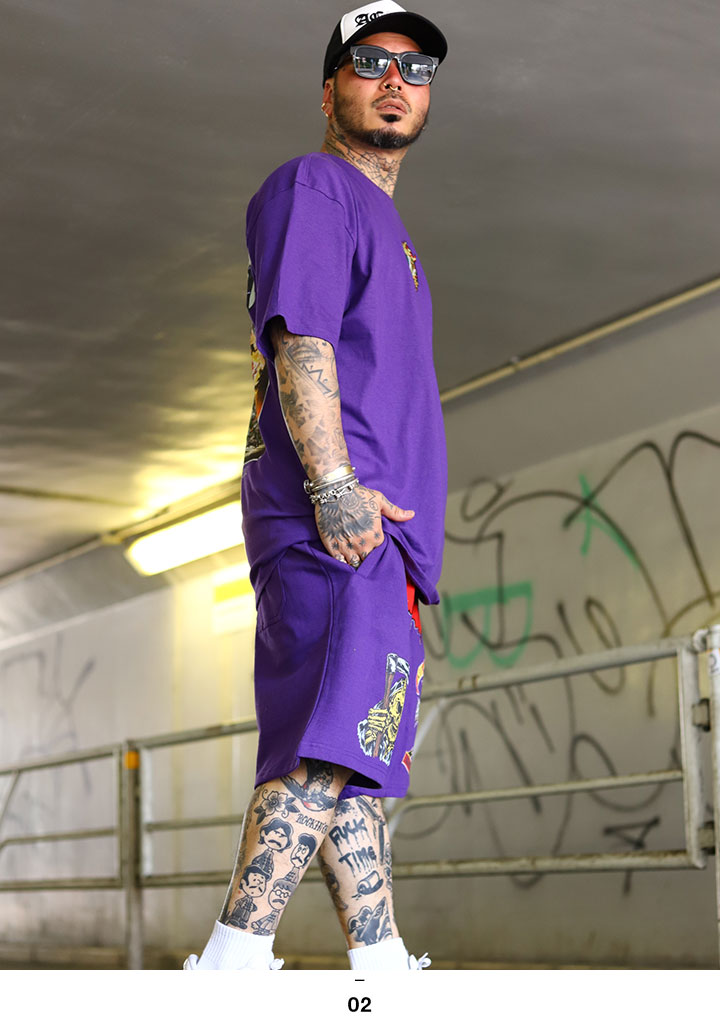MISHKA（ミシカ） セットアップ 上下セット 半袖 ブランド Tシャツ