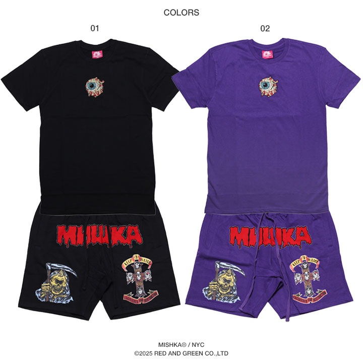 MISHKA（ミシカ） セットアップ 上下セット 半袖 ブランド Tシャツ