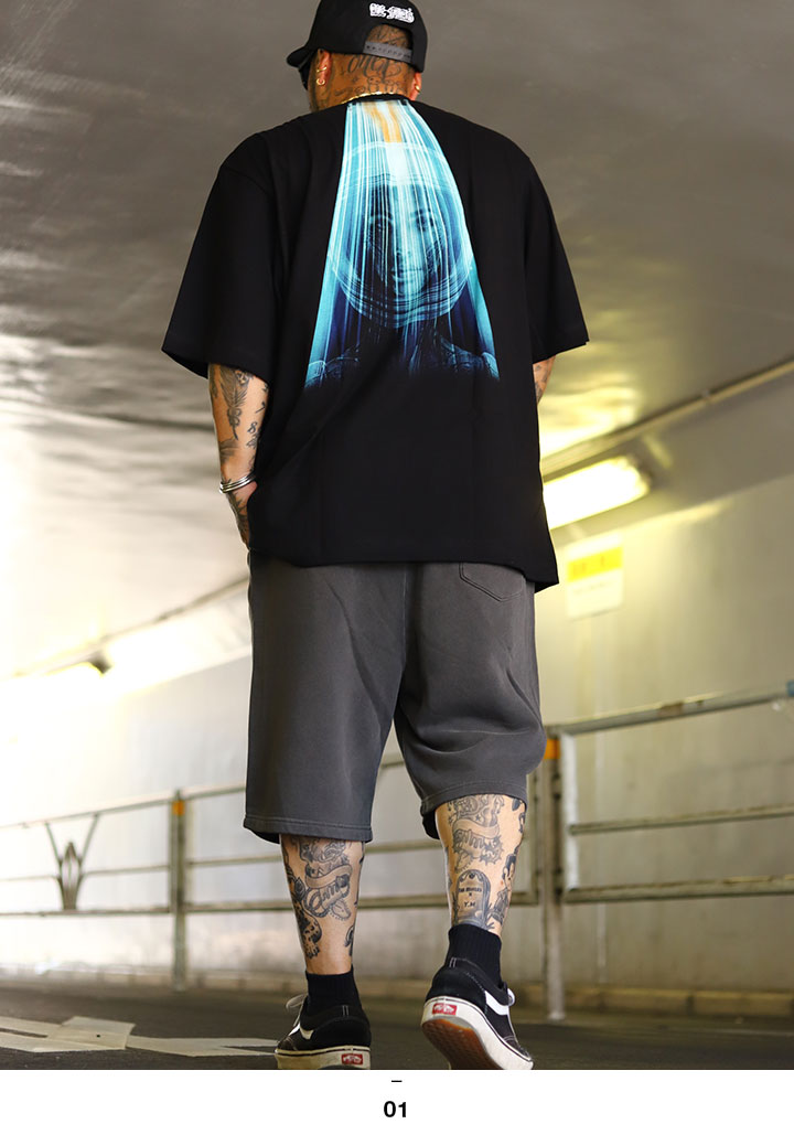 LIVE MECHANICS 上下セット 半袖 ブランド Tシャツ ハーフパンツ