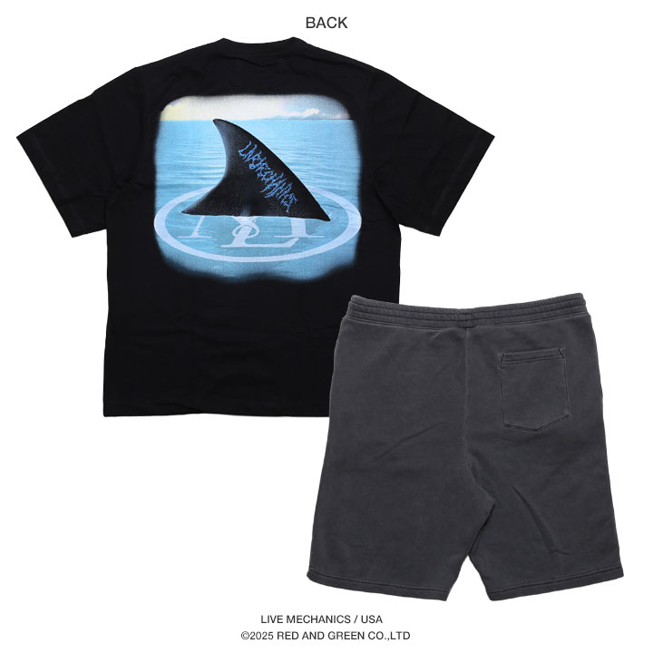 LIVE MECHANICS 上下セット 半袖 ブランド Tシャツ ハーフパンツ