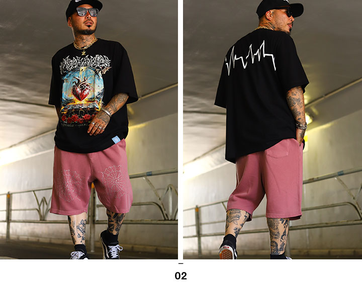 LIVE MECHANICS 上下セット 半袖 ブランド Tシャツ ハーフパンツ