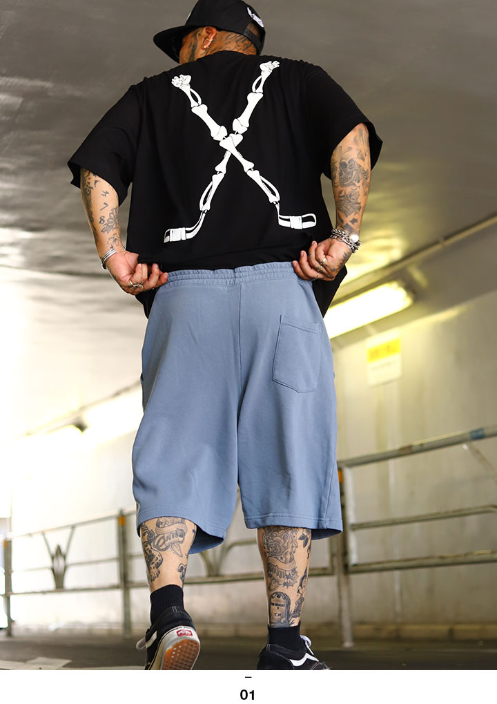 LIVE MECHANICS 上下セット 半袖 ブランド Tシャツ ハーフパンツ