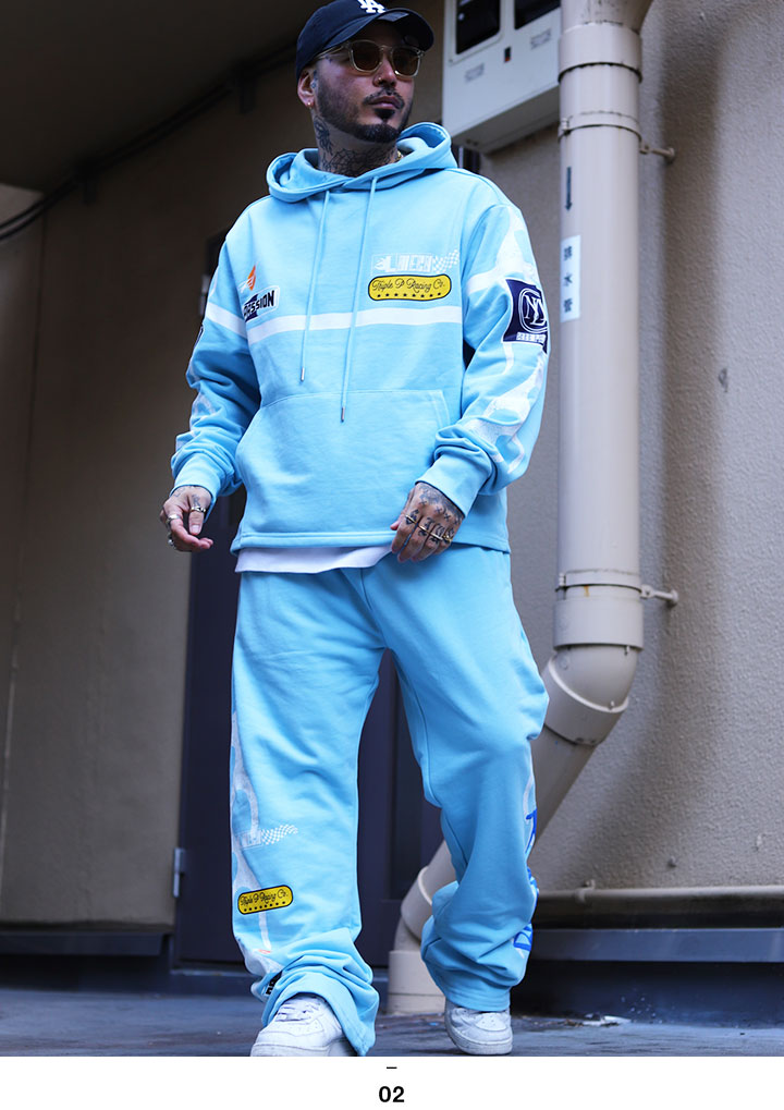 LIVE MECHANICS パーカー ショート丈 ブランド フーディ 長袖