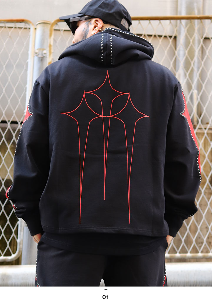 LIVE MECHANICS パーカー ブランド スケボー フーディ 長袖 スウェット