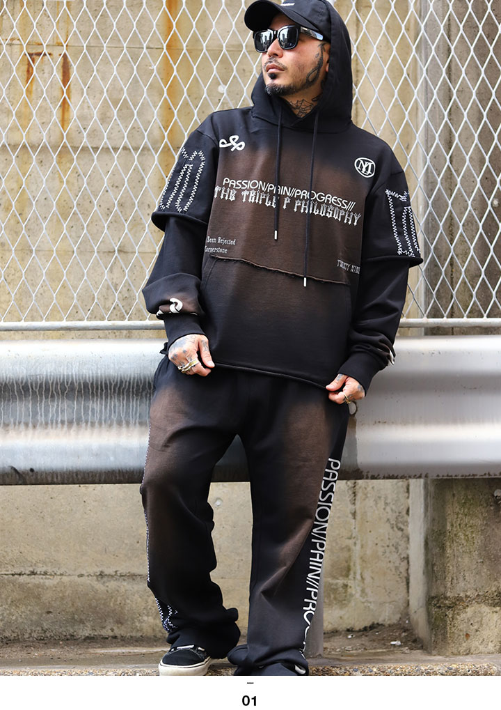 LIVE MECHANICS パーカー ブランド フーディ 長袖 スウェット 裏パイル