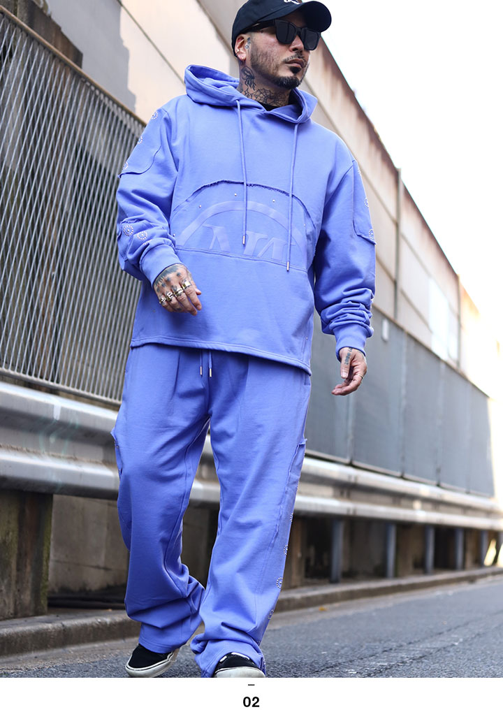 エンノイ　フーディースウェットセットアップ Lサイズ Lサイズ TEP HOODIE&PANTS plllllleeeasse ennoy エンノイ パーカー