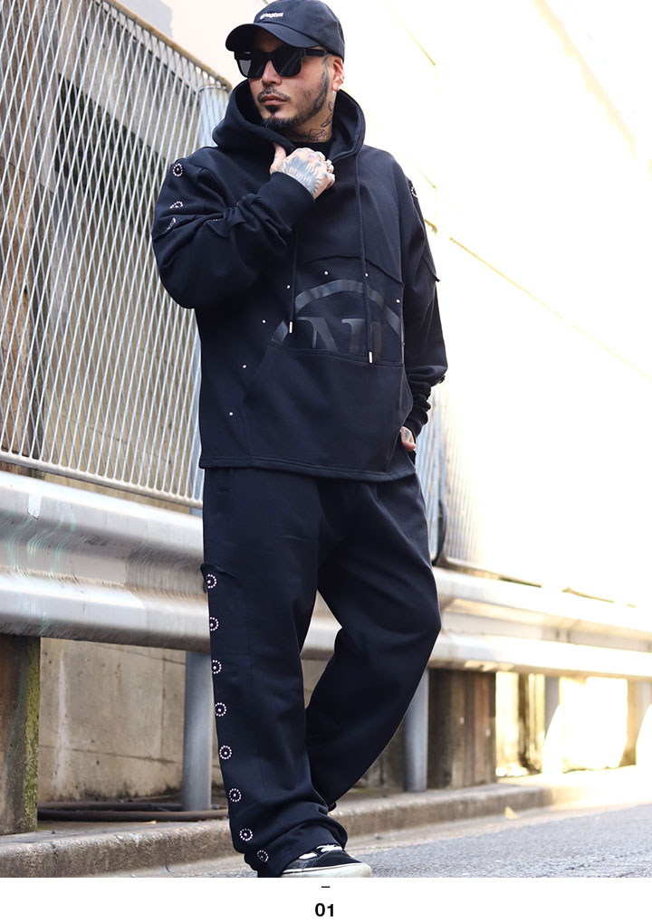 LIVE MECHANICS 上下セット 長袖 ブランド スケボー 大きいサイズ