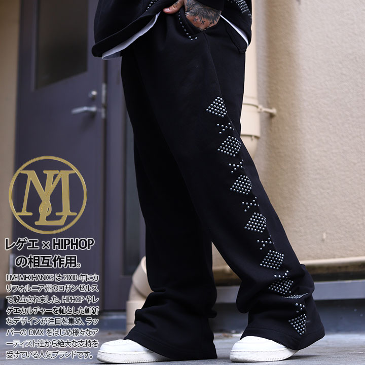 LIVE MECHANICS フレアパンツ ベルボトム フレアー ブーツカット