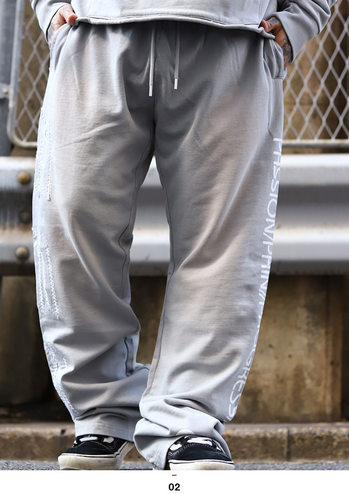 LIVE MECHANICS スウェットパンツ 裏パイル フレアパンツ ベルボトム