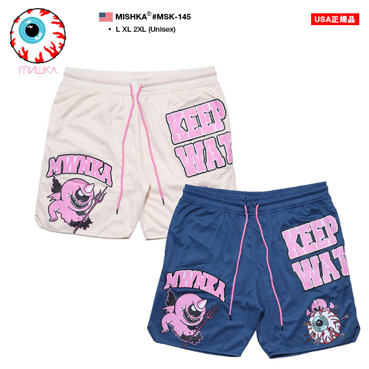 MISHKA ハーフパンツ バスパン 半ズボン 短パン 大きいサイズ