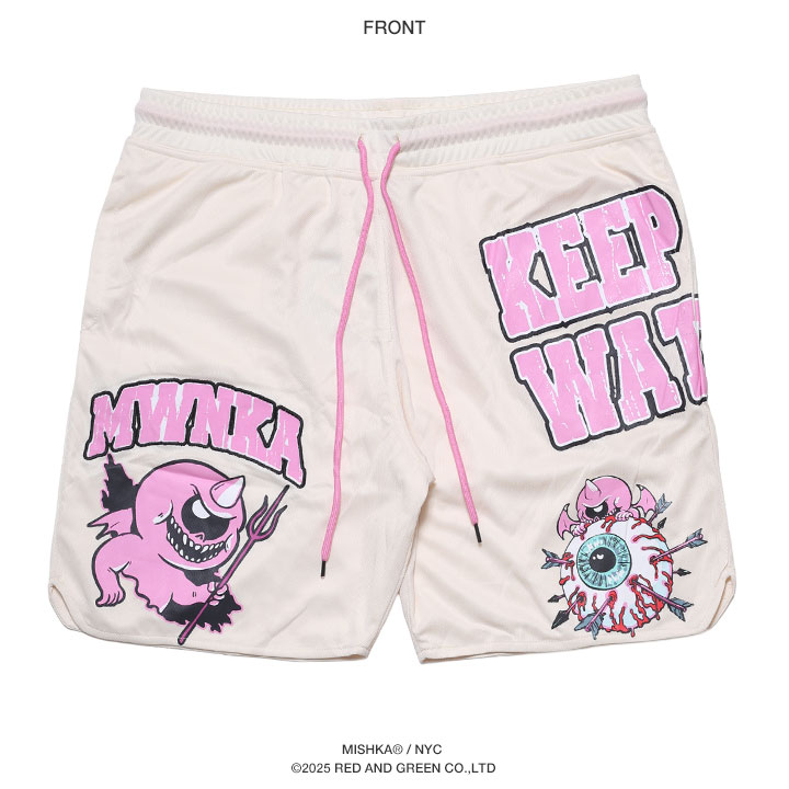 MISHKA ハーフパンツ バスパン 半ズボン 短パン 大きいサイズ