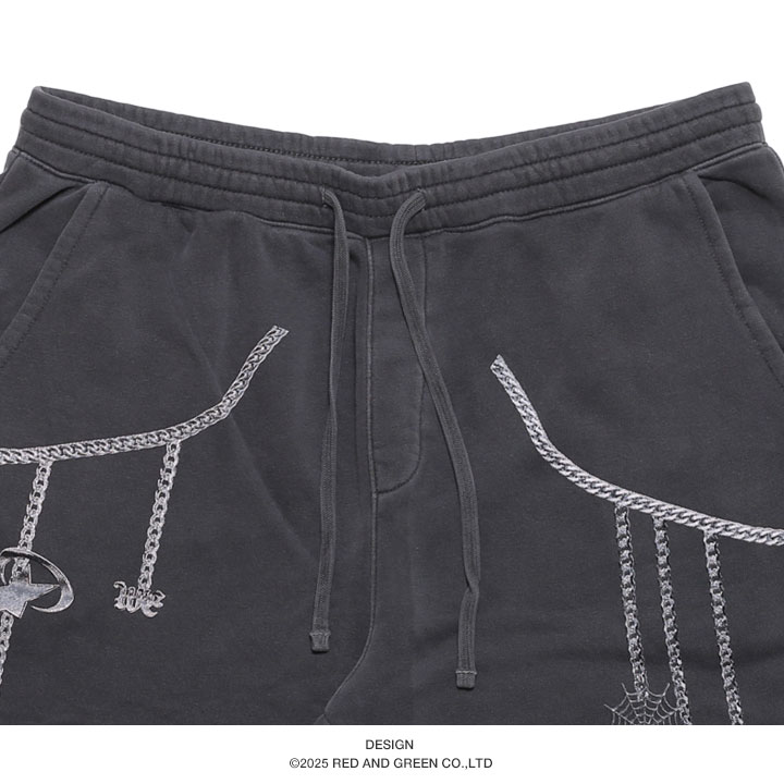 LIVE MECHANICS ハーフパンツ スウェット 半ズボン 短パン 大きい