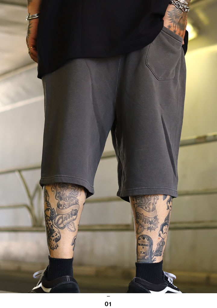 LIVE MECHANICS ハーフパンツ スウェット 半ズボン 短パン 大きい