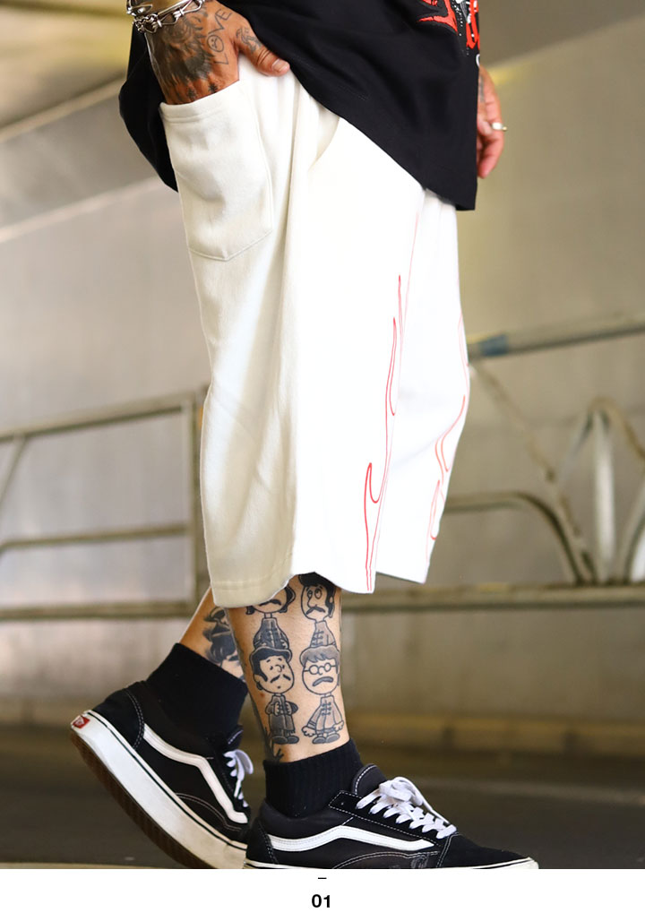 LIVE MECHANICS ハーフパンツ スウェット 裏起毛 半ズボン 短パン