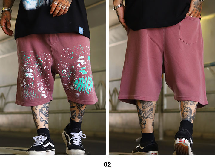 LIVE MECHANICS ハーフパンツ スウェット 半ズボン 短パン 大きい